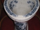 06 Cuvette wc porcelaine fleurie anglaise 1900