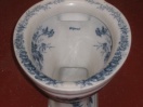 04 Cuvette wc porcelaine fleurie anglaise 1900